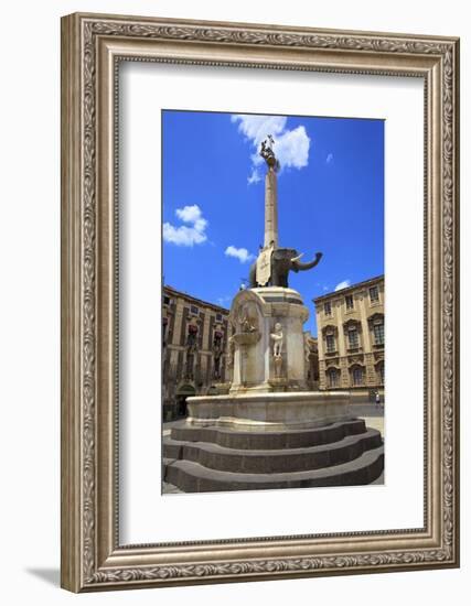 Elephant Fountain, Catania, Sicily, Italy, Europe-Neil Farrin-Framed Photographic Print