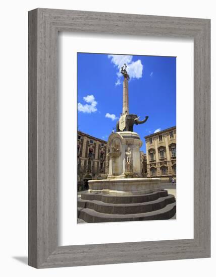 Elephant Fountain, Catania, Sicily, Italy, Europe-Neil Farrin-Framed Photographic Print