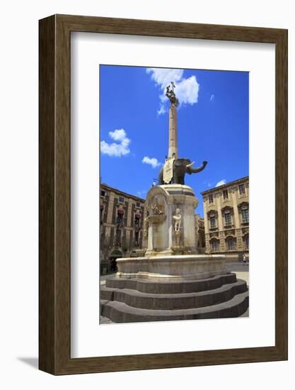 Elephant Fountain, Catania, Sicily, Italy, Europe-Neil Farrin-Framed Photographic Print