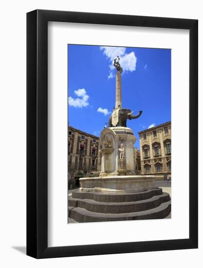 Elephant Fountain, Catania, Sicily, Italy, Europe-Neil Farrin-Framed Photographic Print