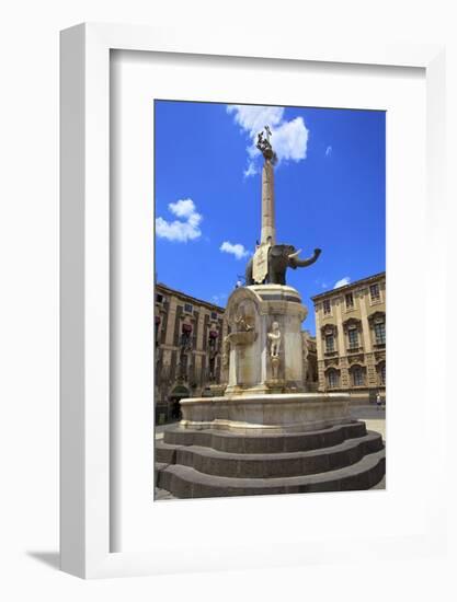 Elephant Fountain, Catania, Sicily, Italy, Europe-Neil Farrin-Framed Photographic Print