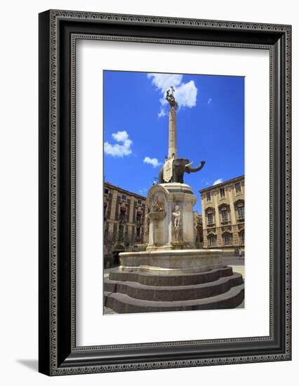 Elephant Fountain, Catania, Sicily, Italy, Europe-Neil Farrin-Framed Photographic Print
