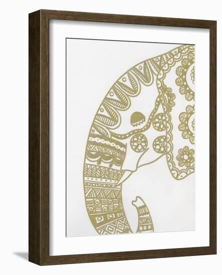 Elephant Gold 2-Pam Varacek-Framed Art Print