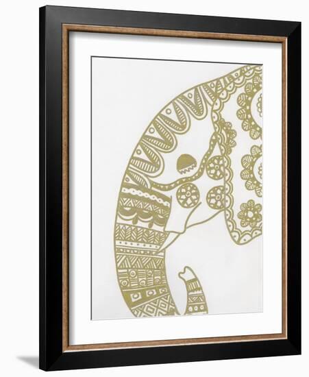 Elephant Gold 2-Pam Varacek-Framed Art Print