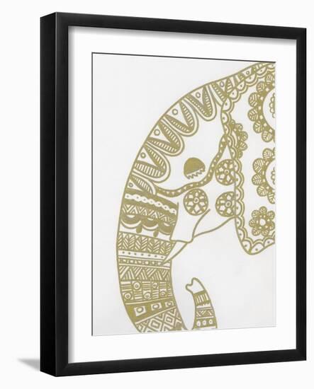 Elephant Gold 2-Pam Varacek-Framed Art Print