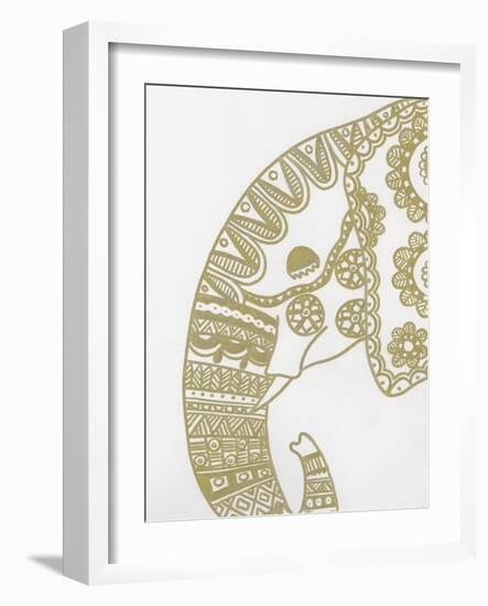 Elephant Gold 2-Pam Varacek-Framed Art Print