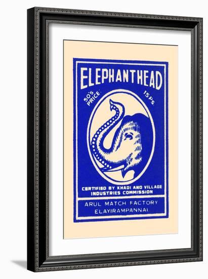 Elephant Head-null-Framed Art Print