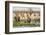 Elephant herd in Etosha National Park. Oshikoto Region, Namibia.-Keren Su-Framed Photographic Print