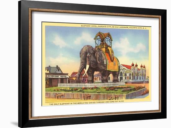 Elephant Hotel, Atlantic City, New Jersey-null-Framed Art Print