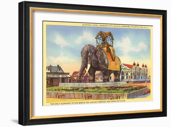 Elephant Hotel, Atlantic City, New Jersey-null-Framed Art Print