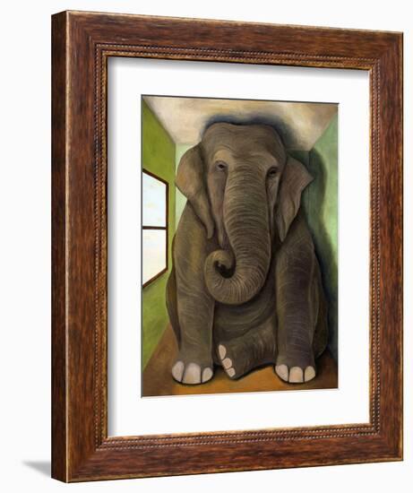 Elephant in a Room Cracks-Leah Saulnier-Framed Giclee Print