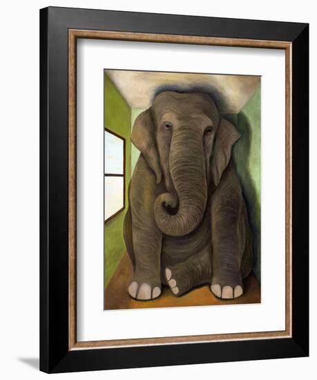 Elephant in a Room Cracks-Leah Saulnier-Framed Giclee Print