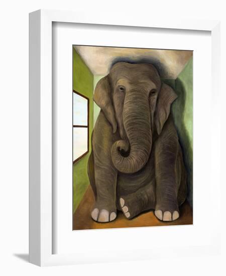Elephant in a Room Cracks-Leah Saulnier-Framed Giclee Print