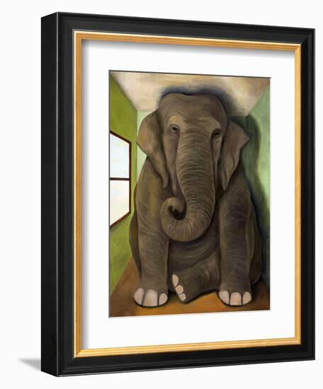 Elephant in a Room Cracks-Leah Saulnier-Framed Giclee Print