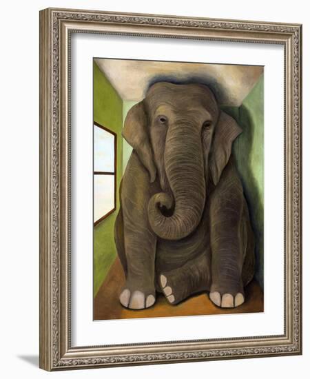 Elephant in a Room Cracks-Leah Saulnier-Framed Giclee Print