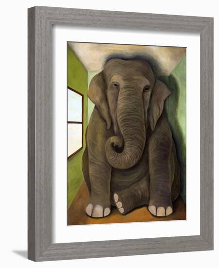 Elephant in a Room Cracks-Leah Saulnier-Framed Giclee Print