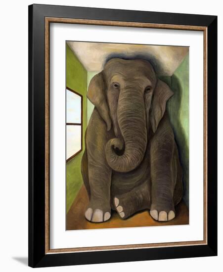 Elephant in a Room Cracks-Leah Saulnier-Framed Giclee Print