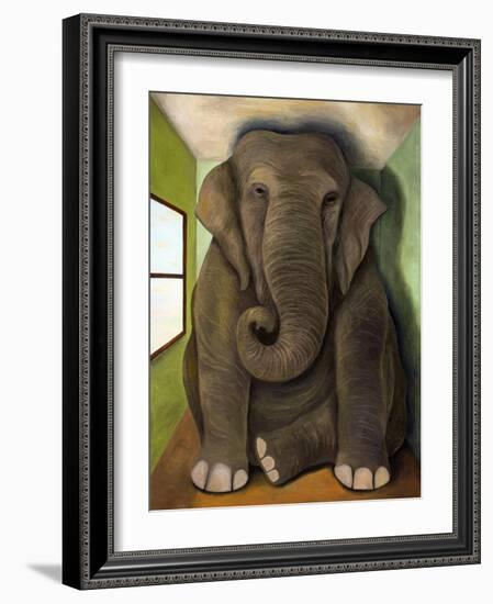 Elephant in a Room Cracks-Leah Saulnier-Framed Giclee Print