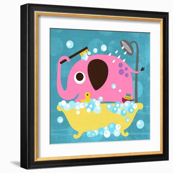 Elephant in Bathtub-Nancy Lee-Framed Art Print