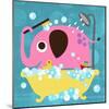 Elephant in Bathtub-Nancy Lee-Mounted Art Print