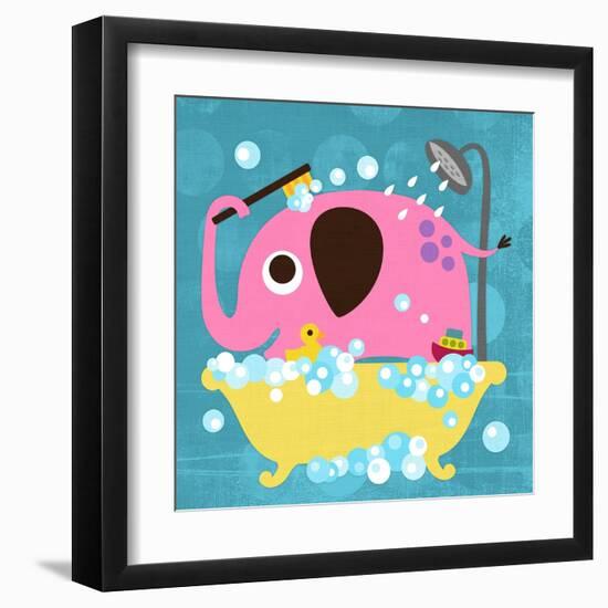 Elephant in Bathtub-Nancy Lee-Framed Art Print