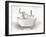 Elephant In Bathtub-Matthew Piotrowicz-Framed Art Print