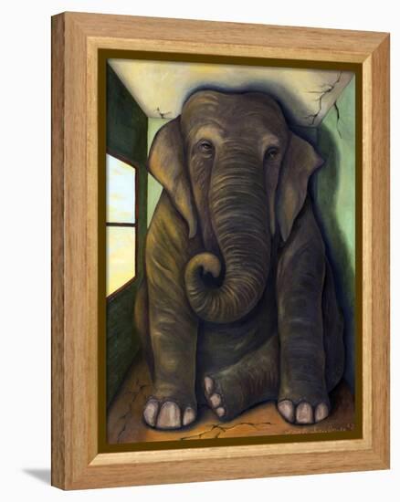 Elephant in the Room-Leah Saulnier-Framed Premier Image Canvas