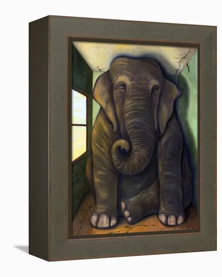 Elephant in the Room-Leah Saulnier-Framed Premier Image Canvas