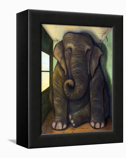 Elephant in the Room-Leah Saulnier-Framed Premier Image Canvas