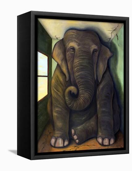 Elephant in the Room-Leah Saulnier-Framed Premier Image Canvas