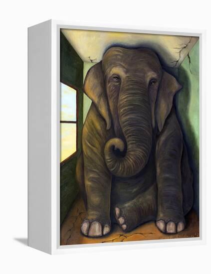 Elephant in the Room-Leah Saulnier-Framed Premier Image Canvas