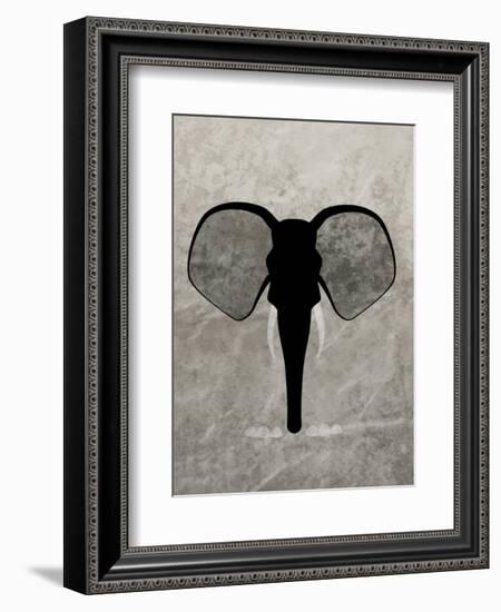 Elephant - Jethro Wilson Contemporary Wildlife Print-Jethro Wilson-Framed Art Print