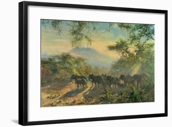 Elephant, Kilimanjaro, 1995-Tim Scott Bolton-Framed Giclee Print