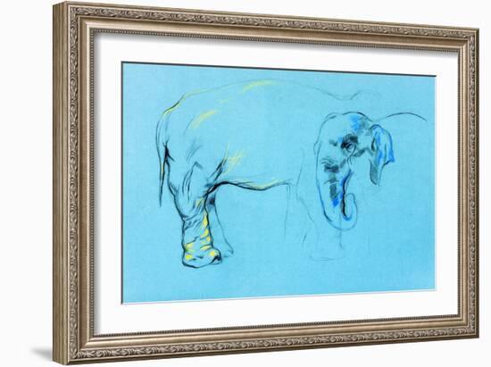 Elephant Painting-Boyan Dimitrov-Framed Art Print