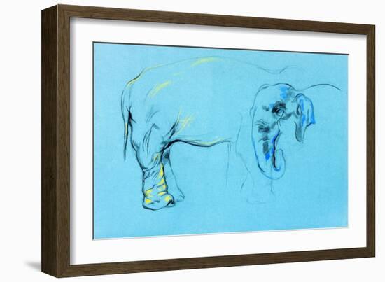 Elephant Painting-Boyan Dimitrov-Framed Art Print