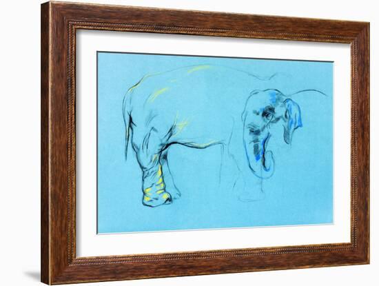 Elephant Painting-Boyan Dimitrov-Framed Art Print