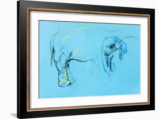 Elephant Painting-Boyan Dimitrov-Framed Art Print