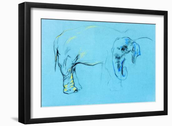 Elephant Painting-Boyan Dimitrov-Framed Art Print