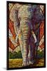 Elephant - Paper Mosaic-Lantern Press-Mounted Art Print