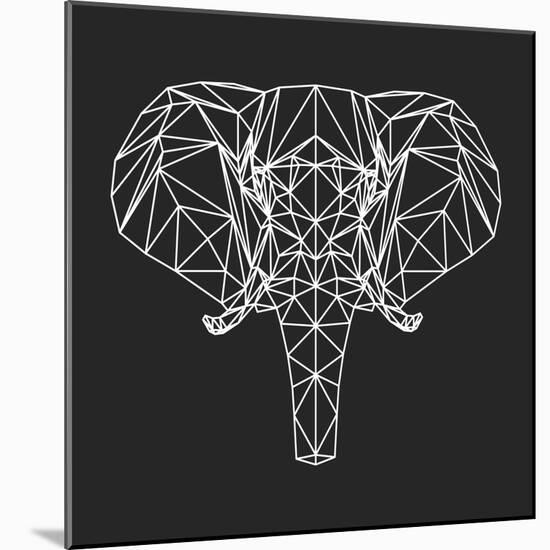 Elephant Polygon-Lisa Kroll-Mounted Art Print