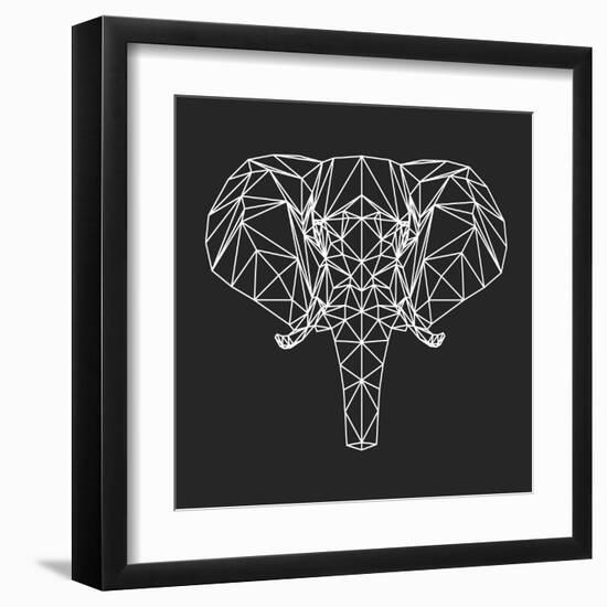 Elephant Polygon-Lisa Kroll-Framed Art Print