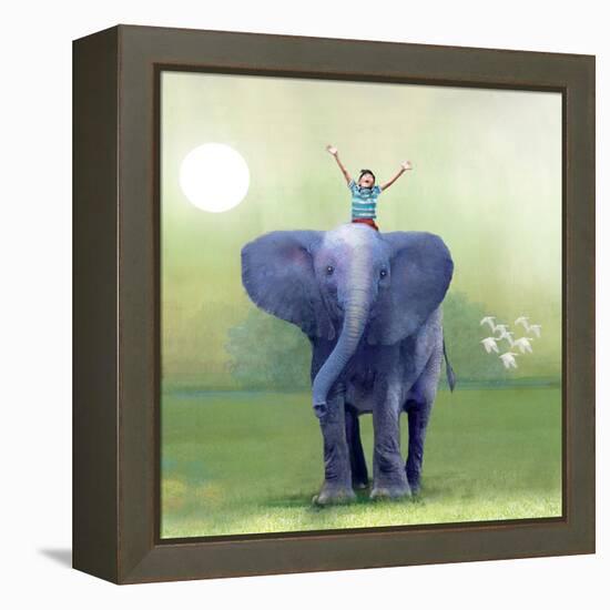 Elephant Ride-Nancy Tillman-Framed Stretched Canvas