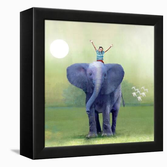 Elephant Ride-Nancy Tillman-Framed Stretched Canvas