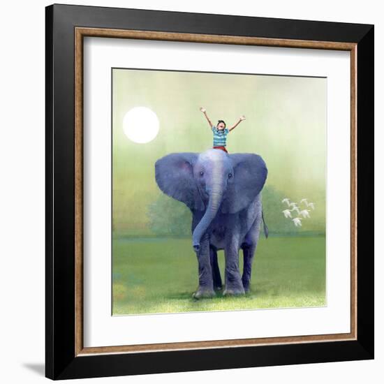 Elephant Ride-Nancy Tillman-Framed Art Print