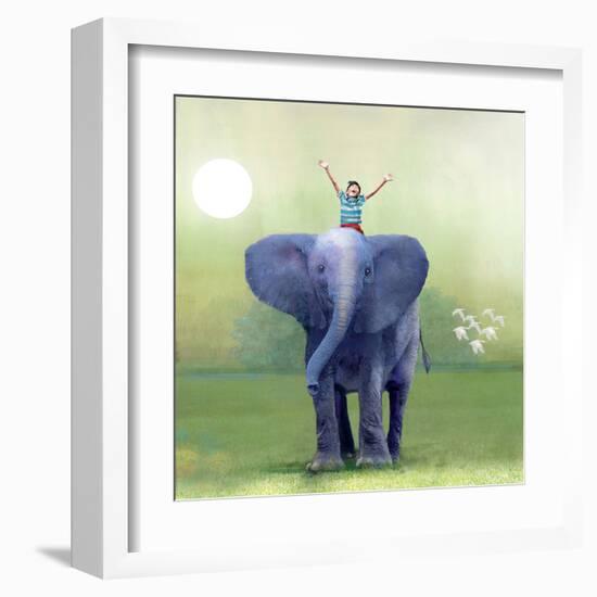 Elephant Ride-Nancy Tillman-Framed Art Print