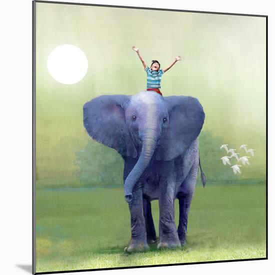 Elephant Ride-Nancy Tillman-Mounted Art Print