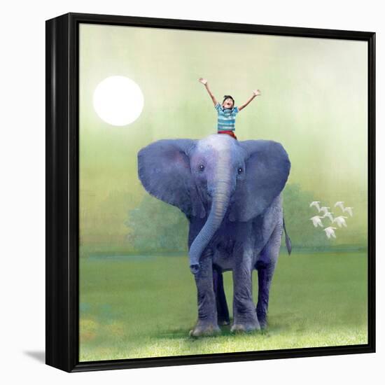 Elephant Ride-Nancy Tillman-Framed Stretched Canvas