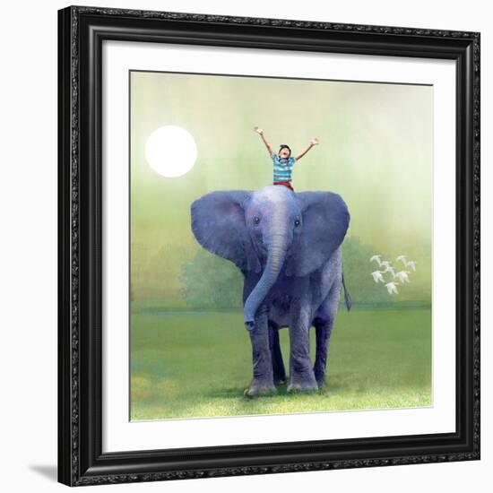 Elephant Ride-Nancy Tillman-Framed Giclee Print