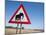 Elephant Road Sign, Damaraland, Kunene Region, Namibia, Africa-Ann & Steve Toon-Mounted Photographic Print