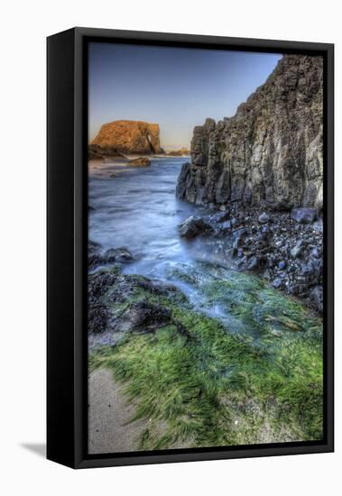 Elephant Rock, Ballintoy, County Antrim, Ulster, Northern Ireland, United Kingdom, Europe-Carsten Krieger-Framed Premier Image Canvas